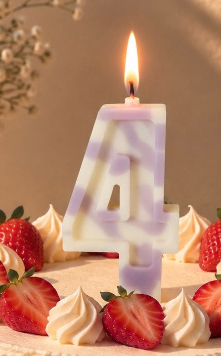 Velas de cumpleaños zebra
