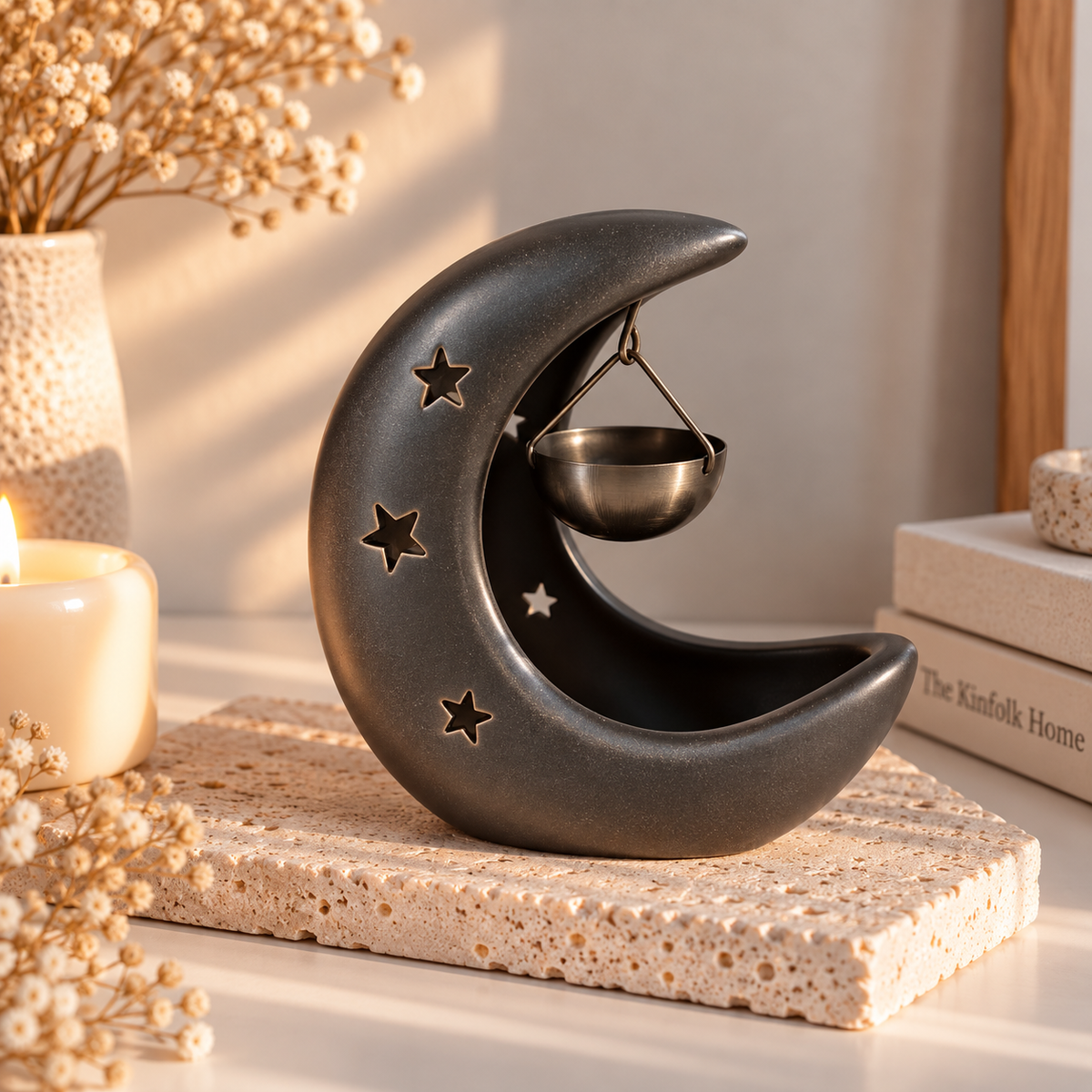 Quemador con forma de media luna