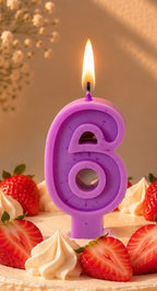 Vela de cumpleaños unicolor