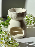 Quemador de Flor de Loto Blanca