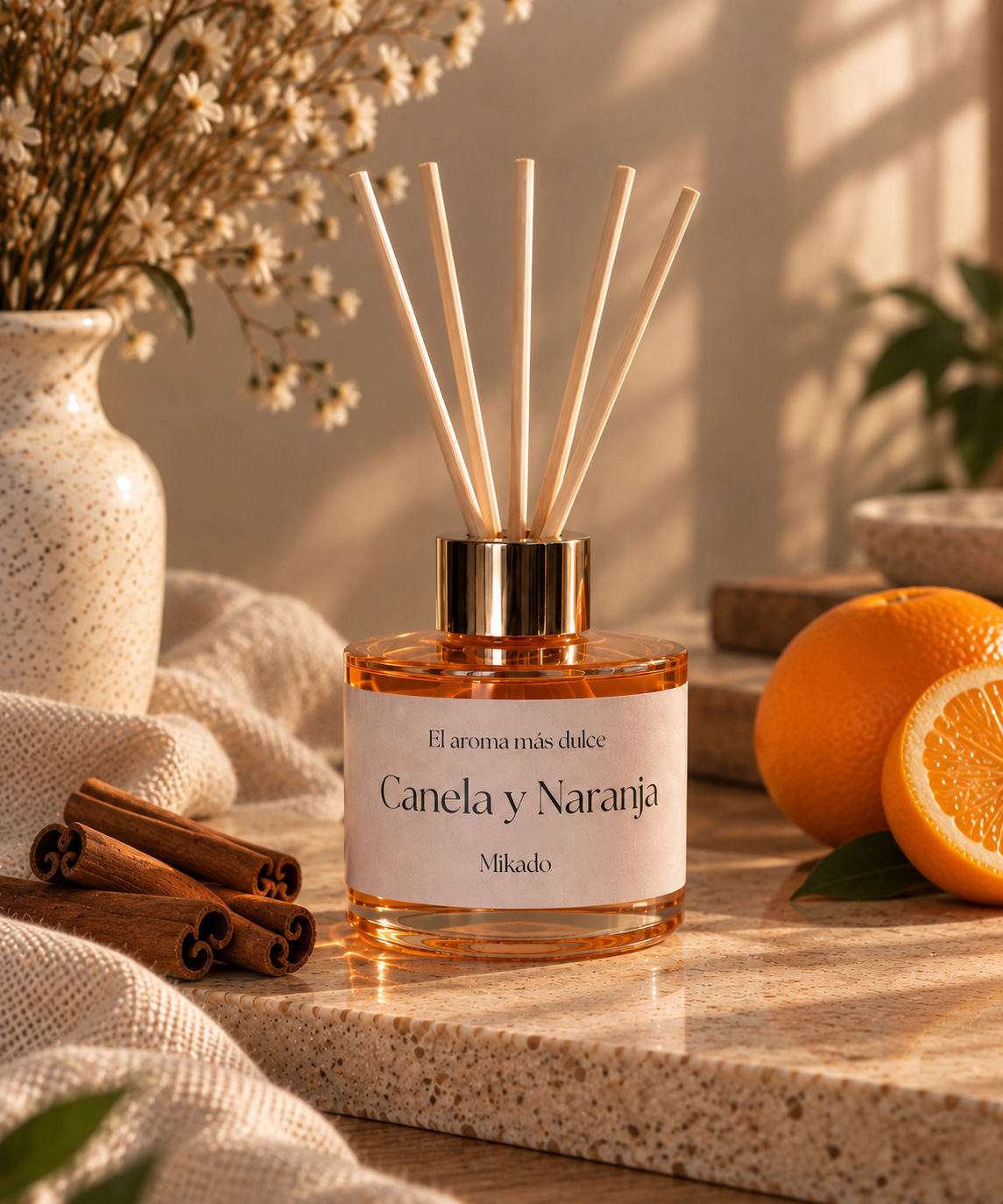 Mikado - Canela y Naranja