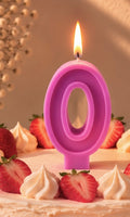 Vela de cumpleaños unicolor
