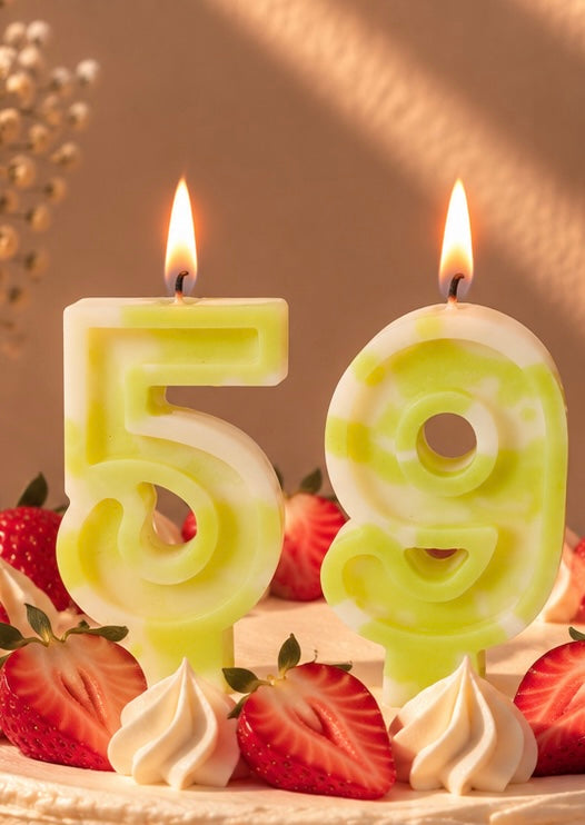 Velas de cumpleaños zebra