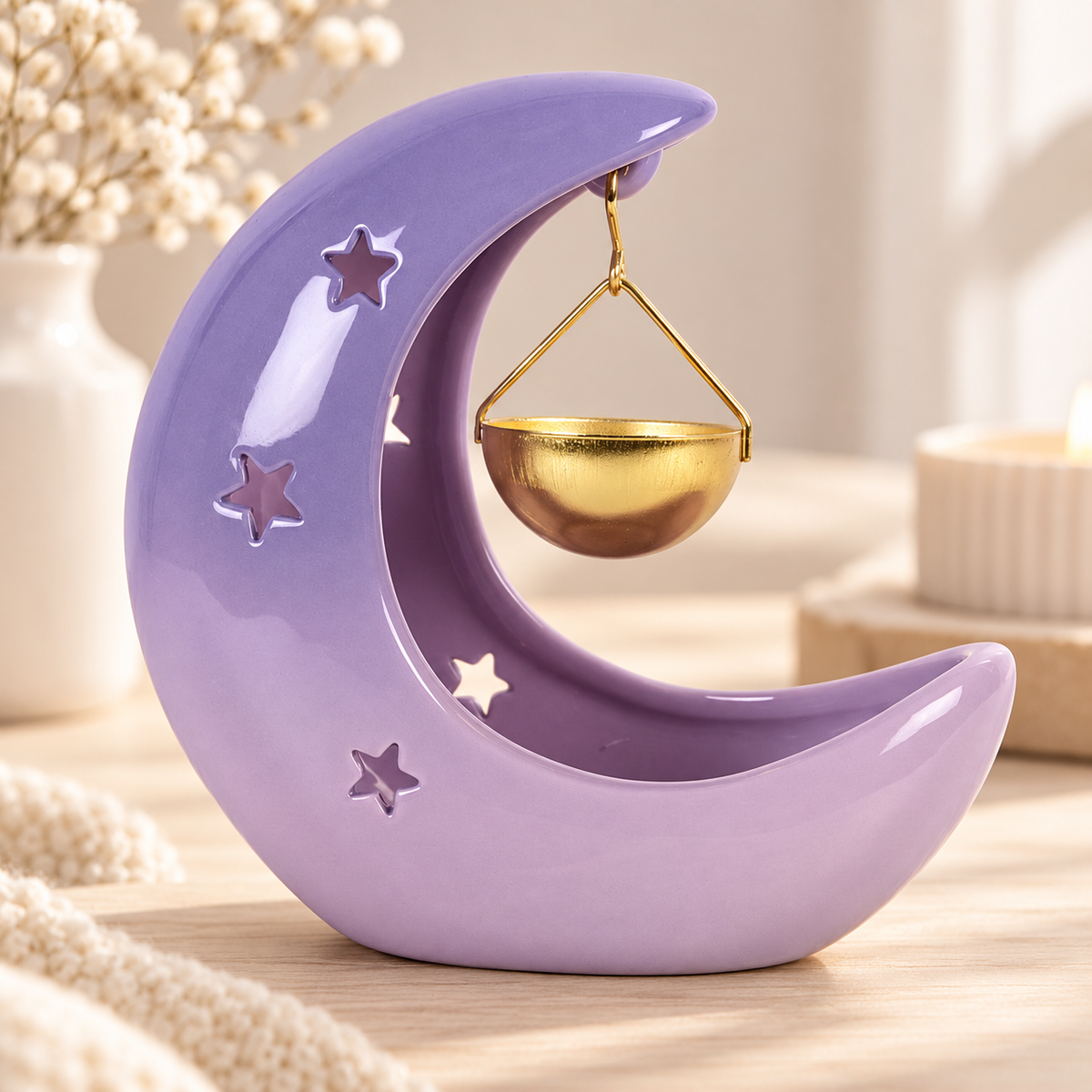 Quemador con forma de media luna